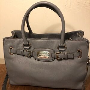 Michael Kors Hamilton new with tags Heather Gray Handbag Silver Tone Hardware